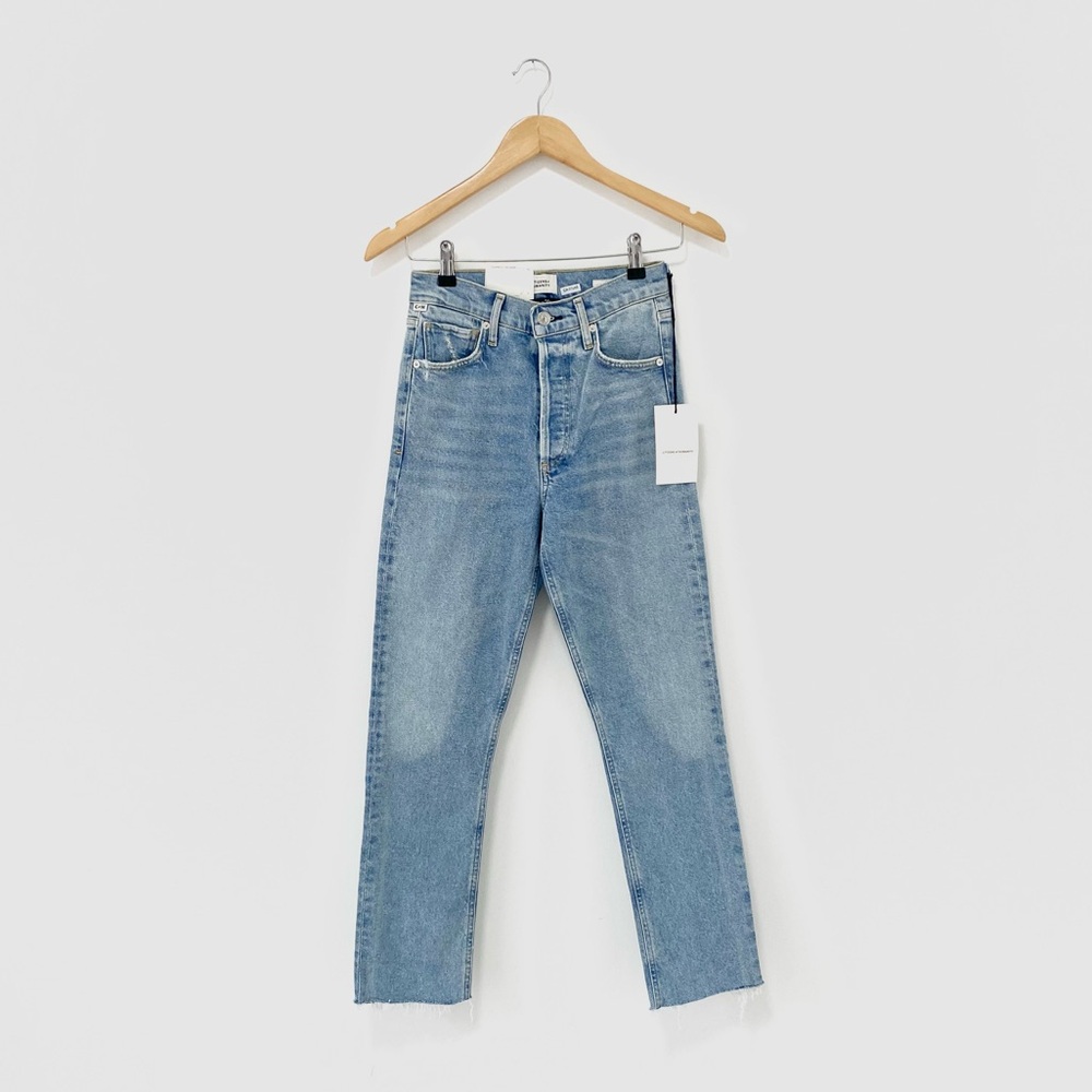 Brand New Citizens of Humanity Charlotte Straight Leg High Rise Crop Jean NWT 24